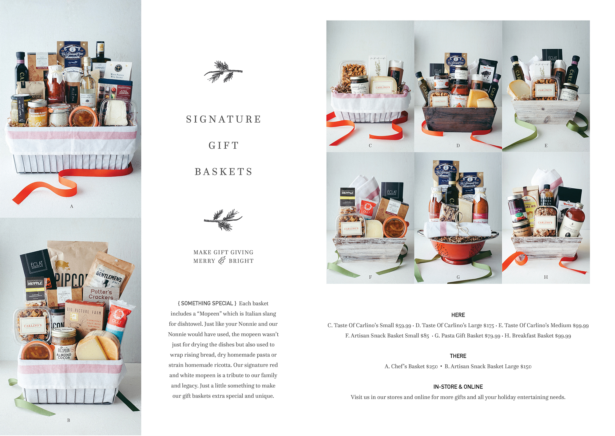 Carlino’s gift basket lookbook